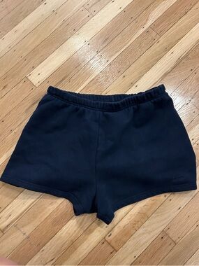 Aritzia Navy Sweatfleece shorts | Elastic-Waist Shorts